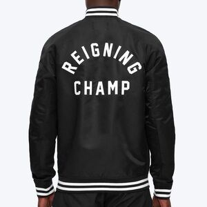 Reigning Champ Satin Embroidered Stadium Jacket